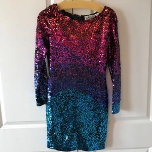 Oleg Cassini sequin Cocktail Dress